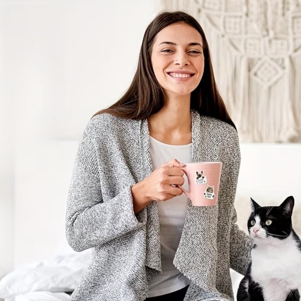 Cute Cat Thank You Stickers (Assorted Cat Faces), 500 stickers - Picture 5 of 8